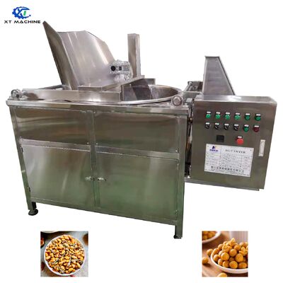 300kg/h Capacity 304 Stainless Steel Gas Batch Fryer with Intelligent Temperature Control for Nuts and Beans 300kg/h Capacity 304 Stainless Steel Gas Batch Fryer with Intelligent Temperature Control for Nuts and Beans