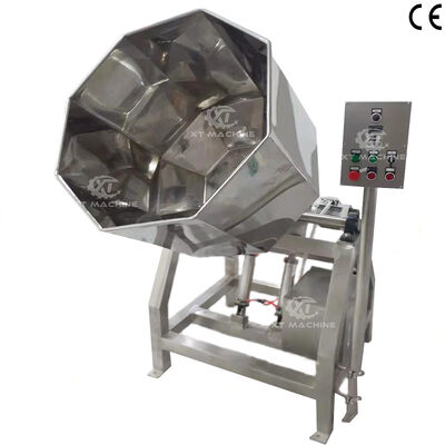 Giá tốt. SS304 Máy gia vị đồ ăn nhẹ hình tám giác bằng thép không gỉ với công suất 500kg/h Máy gia vị thực phẩm để trộn tự động trực tuyến