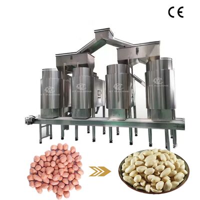 Công suất lớn 1000-1200kg/h 304SUS Máy làm trắng đậu phộng / hạt đậu phộng / pistachio với tỷ lệ làm trắng 98%