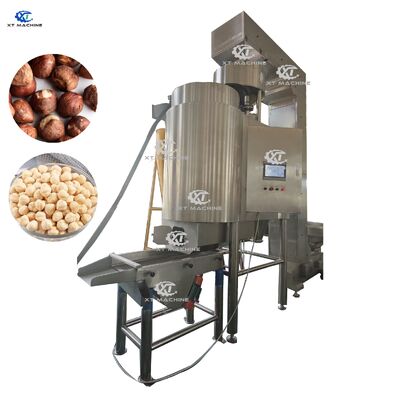 Giá tốt. Máy làm trắng đậu phộng / pistachio / đậu phộng có công suất cao 500-600kg / h với điều khiển PLC và vật liệu SUS304 trực tuyến