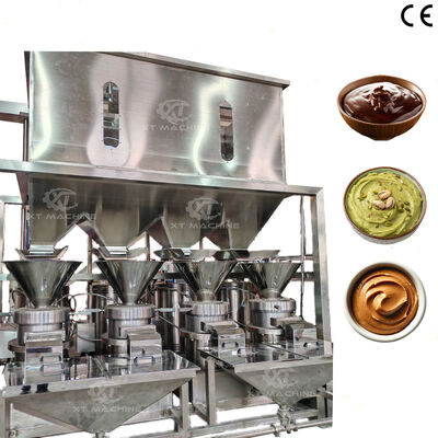 Giá tốt. Máy nghiền bơ đậu phộng hạt điều SUS304 2000kg/h để nghiền siêu mịn trong nhà máy chế biến thực phẩm trực tuyến