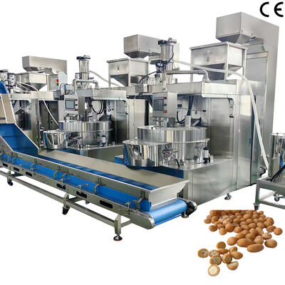 Giá tốt. Máy làm đậu phộng phủ tự động 500kg/h-600kg/h bằng thép không gỉ, đạt tiêu chuẩn thực phẩm trực tuyến