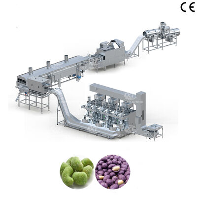 Giá tốt. Dây chuyền sản xuất đậu phộng tẩm gia vị chiên tự động hoàn toàn, hạt điều, hạnh nhân trực tuyến