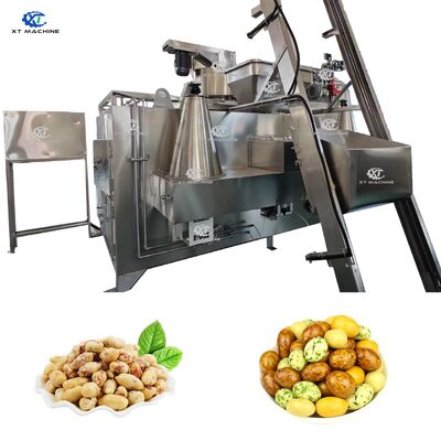 Máy nướng xoay bằng khí / dầu bằng thép không gỉ 304 với công suất 100 kg / giờ cho hạt ốc / đậu phộng / hạt cà phê / hạnh nhân / hạt đậu phộng