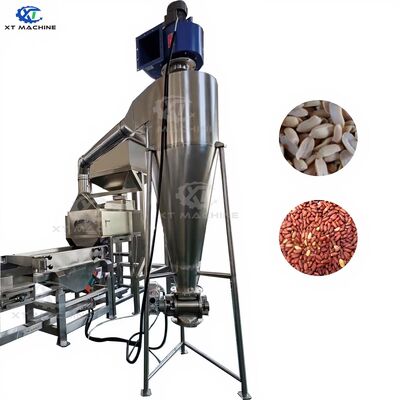 Giá tốt. 800-1000kg/h Capacity SUS304 Split Peanut Blancher với tỷ lệ vỏ 98-99% để chế biến đậu phộng hiệu quả trực tuyến