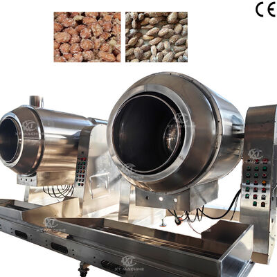 Máy bọc đường và sưởi ấm hiệu quả cao 70kg/sổ trộn, chiên Wok cho các nhà máy chế biến hạt