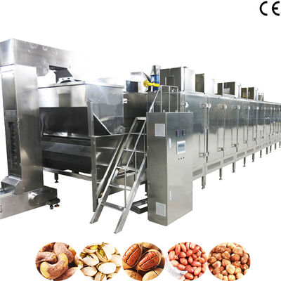 Giá tốt. Máy rang hạt liên tục với nhiệt độ điều chỉnh được, vật liệu SS304 và công suất 1000kg/h trực tuyến