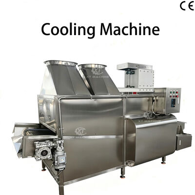 Giá tốt. Máy làm mát đậu phộng hạnh nhân chiên 500-1500Kg / h Máy làm mát thương mại với sưởi ấm bằng điện trực tuyến