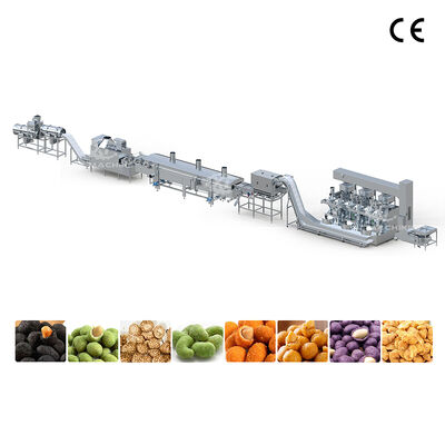 Giá tốt. Dây chuyền sản xuất chiên đậu phộng có lớp phủ thương mại Máy chế biến chiên bằng thép không gỉ 304 trực tuyến