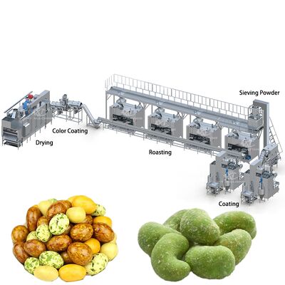 Giá tốt. Dây chuyền sản xuất đậu phộng tẩm gia vị/vỏ giòn công nghiệp, năng suất 500-1000kg/h, dây chuyền chế biến đậu phộng tẩm gia vị trực tuyến