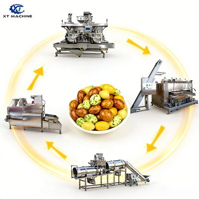 Giá tốt. Máy phủ đậu phộng cấp thực phẩm SUS304 công suất 500-1000kg / h có điều khiển PLC để chế biến các loại hạt trực tuyến