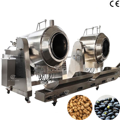Giá tốt. Máy phủ đường tự động và máy sưởi ấm với 70kg / lô Máy làm hạt đậu phộng phủ đường cho ngành công nghiệp thực phẩm trực tuyến