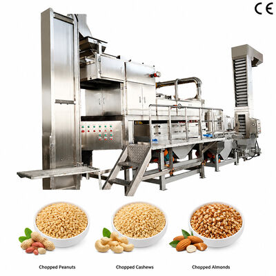 Giá tốt. Máy nghiền hạt đậu phộng / hạt cashew tự động 500kg / h Máy cắt hạnh nhân để cắt hạt hiệu quả trực tuyến
