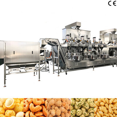 Giá tốt. SUS304 Máy chế tạo đồ ăn nhẹ bằng hạt phủ bột tự động chất lượng cao trực tuyến