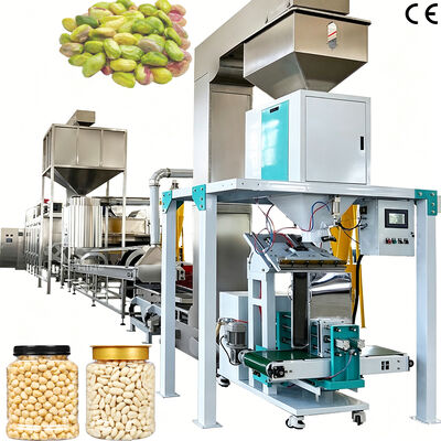 Giá tốt. Dây chuyền sản xuất rang và tách vỏ lạc tùy chỉnh 500kg/h-1000kg/h Máy tách vỏ hạt dẻ cười cho nhà máy chế biến hạt trực tuyến