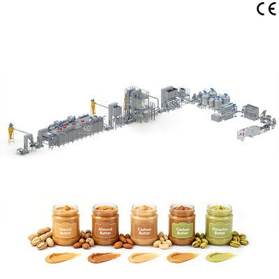 Máy chế tạo kẹo đậu phộng công suất cao Mẫu sản xuất bơ hạt dẻo hạnh nhân Với 1000kg/h-2000kg/h Nhà máy chế biến bơ hạt