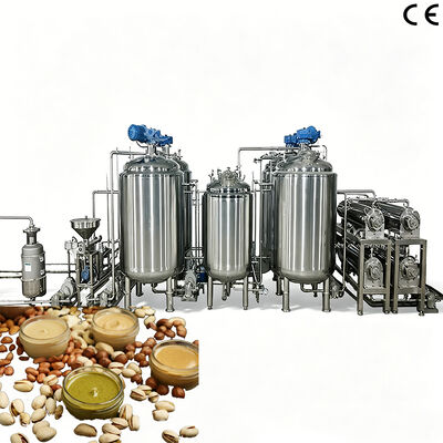 Máy pha trộn bơ đậu phộng hoàn toàn tự động / bể làm mát Máy làm kem dưa chuột với điều khiển chương trình PLC