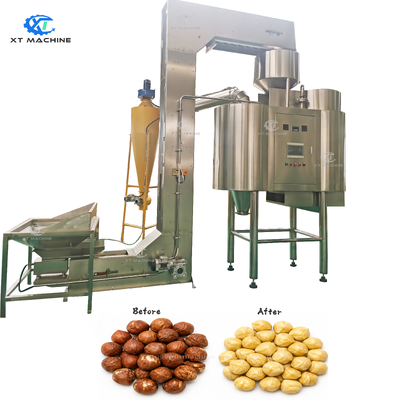 Giá tốt. Máy Tách Vỏ Lạc/Hạt Dẻ Cười/Hạt Phỉ Tự Động PLC Công Suất 500kg/1000kg Thiết Bị Bóc Vỏ Lạc Khô trực tuyến