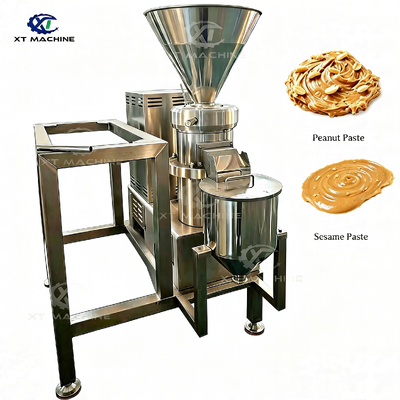 Giá tốt. SUS304 Máy nghiền bơ đậu phộng với 130-150kg/h và 380V Three Phase Colloid Mill cho paste hạt trực tuyến