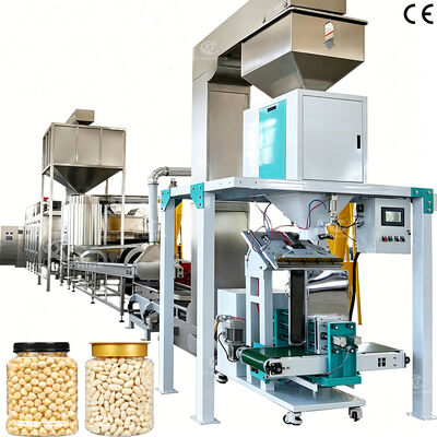 Dây chuyền sản xuất rang và tách vỏ lạc tùy chỉnh 500kg/h-1000kg/h Máy tách vỏ hạt dẻ cười cho nhà máy chế biến hạt