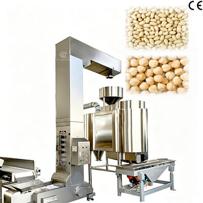 Máy chần đậu phộng rang tự động Máy bóc vỏ quả hồ trăn hạt phỉ