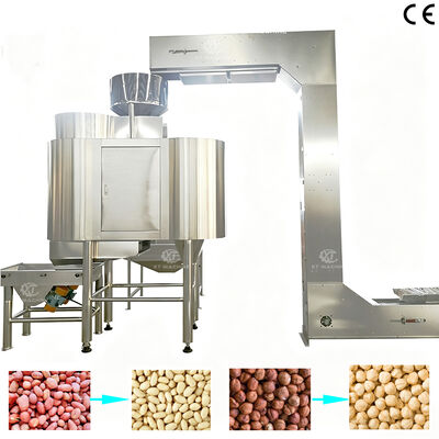 Giá tốt. Máquina công nghiệp bỏ thuốc lá roja de cacahuete và blanqueadora, peladora de Funduk de acero không thể oxy hóa trực tuyến