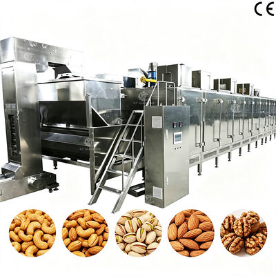 Giá tốt. Máquina de Tostado Continuo de Cacahuete y Almendras với nhiệt độ điều chỉnh cho các nhà máy chế biến trái cây khô trực tuyến