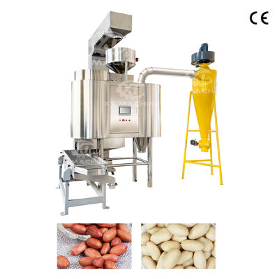 Giá tốt. Máy làm trắng không khí đậu phộng bằng thép không gỉ được điều khiển bởi PLC Máy lột hạt đậu phộng cho các nhà máy chế biến hạt trực tuyến