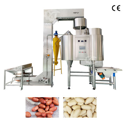 Giá tốt. Máy lột vỏ đậu phộng, hạt phỉ bằng khí nén điều khiển PLC mới, thép không gỉ, máy bóc vỏ hạt cho nhà máy chế biến hạt trực tuyến
