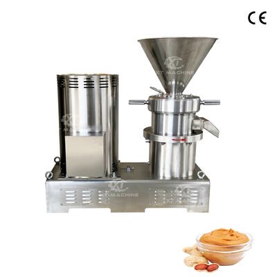 Giá tốt. PLC Control Food Grade Industrial Colloid Mill Sesame Peanut Butter Grinder Thiết bị chế tạo bột hạt đa chức năng trực tuyến