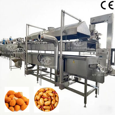 Máy chiên liên tục tự động công suất lớn công nghiệp cho ngũ cốc ngô, hạt hiệu suất cao có chứng nhận CE